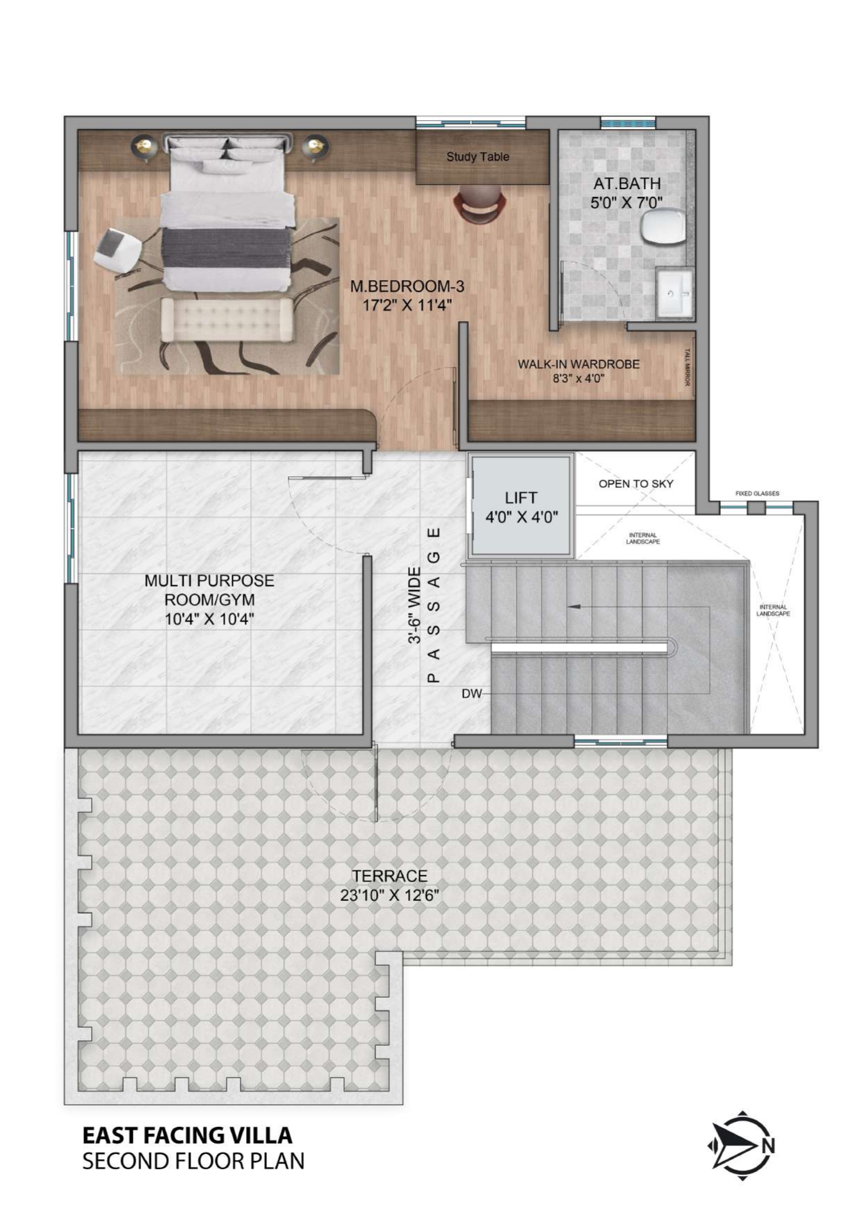 East Facing Second Floor